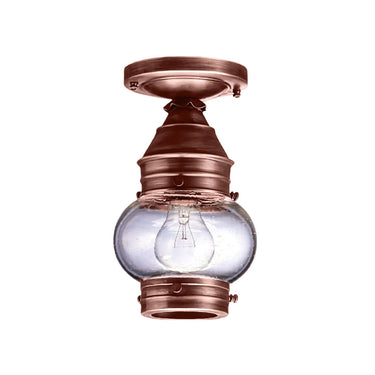 2014 Northeast Lantern Onion 1 Light Outdoor Semi Flush Mount 5