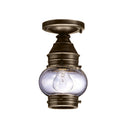 2014 Northeast Lantern Onion 1 Light Outdoor Semi Flush Mount 8