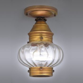 2024 Northeast Lantern Onion 1 Light Semi Flush Mount - Crescent Harbor