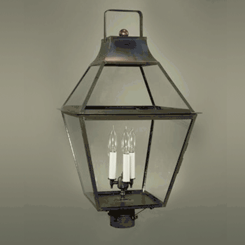 2253 Northeast Lantern Uxbridge 3 Light Post Lamp - Crescent Harbor