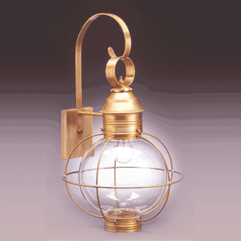 2841 Northeast Lantern Round Onion 1 Light Outdoor Wall Sconce - Crescent Harbor