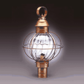 2843 Northeast Lantern Round Onion 1 Light Post Light - Crescent Harbor
