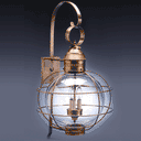 2851 Northeast Lantern Round Onion 3 Light Wall Sconce - Crescent Harbor