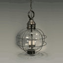 2852 Northeast Lantern Round Onion 3 Light Pendant - Crescent Harbor