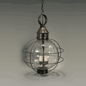 2852 Northeast Lantern Round Onion 3 Light Pendant - Crescent Harbor