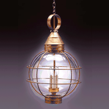 2862 Northeast Lantern Round Onion 3 Light Hanging Lantern - Crescent Harbor