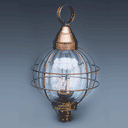 2863 Northeast Lantern Round Onion 1 Light Post Lamp - Crescent Harbor