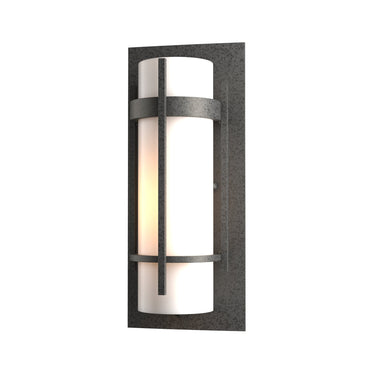 30-5892 Hubbardton Forge Banded Aluminum Small Outdoor Sconce 1
