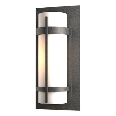 30-5893 Hubbardton Forge Banded Aluminum Medium Outdoor Sconce 2