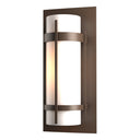 30-5893 Hubbardton Forge Banded Aluminum Medium Outdoor Sconce 3