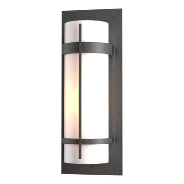 30-5894 Hubbardton Forge Banded Aluminum Large Outdoor Sconce 1