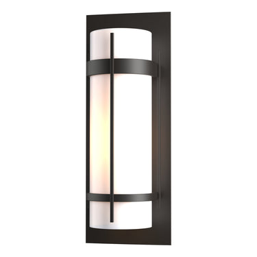 30-5894 Hubbardton Forge Banded Aluminum Large Outdoor Sconce 4