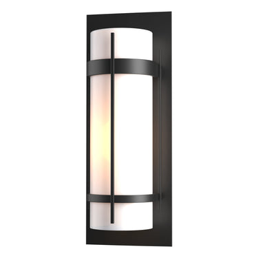 30-5894 Hubbardton Forge Banded Aluminum Large Outdoor Sconce 1