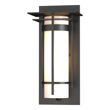 30-5992 Hubbardton Forge Banded Aluminum Small Sconce with Top Plate 1