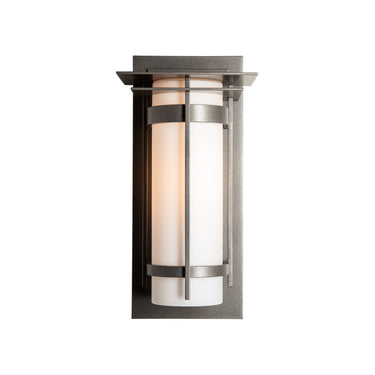 30-5993 Hubbardton Forge Banded Aluminum Med. Sconce with Top Plate 1