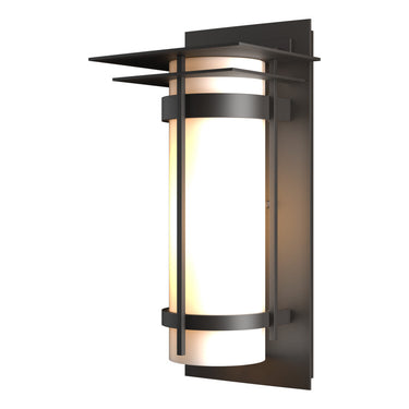 30-5993 Hubbardton Forge Banded Aluminum Med. Sconce with Top Plate 2