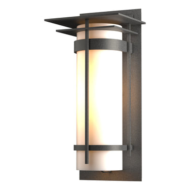 30-5994 Hubbardton Forge Banded Aluminum Lg. Sconce with Top Plates 2