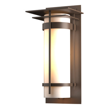 30-5994 Hubbardton Forge Banded Aluminum Lg. Sconce with Top Plates 3