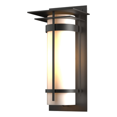 30-5994 Hubbardton Forge Banded Aluminum Lg. Sconce with Top Plates 4
