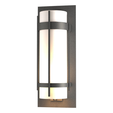 305895 Hubbardton Forge Banded Extra Large Outdoor Sconce 1