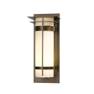305995 Hubbardton Forge Banded with Top Plate Extra Large Outdoor Sconce 2