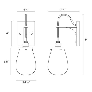 4290.25 Chelsea Wall Sconce Sonneman Lighting 2