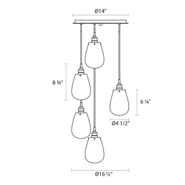 4293.25 Chelsea 3-Light Pendant Sonneman Lighting 3