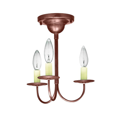 903F Northeast Lantern Williams 3 Light Flush Mount Chandelier 2