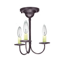 903F Northeast Lantern Williams 3 Light Flush Mount Chandelier 4