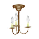 903F Northeast Lantern Williams 3 Light Flush Mount Chandelier 1