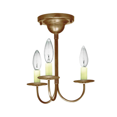 903F Northeast Lantern Williams 3 Light Flush Mount Chandelier 1