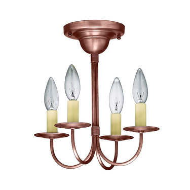 904F Northeast Lantern 4 Light Flush Mount Chandelier 2