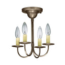 904F Northeast Lantern 4 Light Flush Mount Chandelier 3