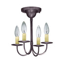 904F Northeast Lantern 4 Light Flush Mount Chandelier 4