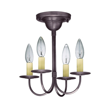 904F Northeast Lantern 4 Light Flush Mount Chandelier 4