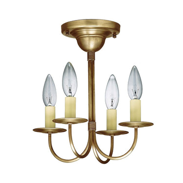 904F Northeast Lantern 4 Light Flush Mount Chandelier 1