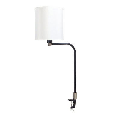House of Troy AR402-BLK/SN Aria 1 Light Task lamp in Black/Satin Nickel 1