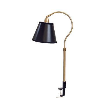 House of Troy AR404-WB/BLK Aria 1 Light Task lamp in Weathered Brass 1