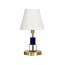 House of Troy B208-SB/NB Bryson 1 Light Table lamp in Satin Brass/Navy Blue 1