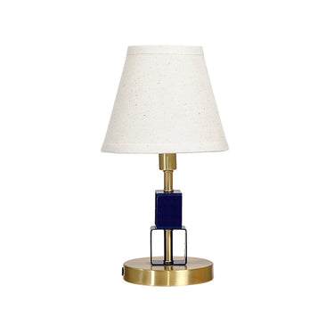 House of Troy B208-SB/NB Bryson 1 Light Table lamp in Satin Brass/Navy Blue 1