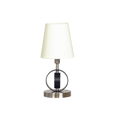 House of Troy B209-SN/BLK Bryson 1 Light Table lamp in Black/Satin Nickel 1