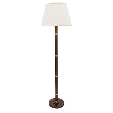 House of Troy BA700-CHB Barton 1 Light Floor Lamp in Chestnut Bronze With Satin Brass 1