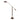House of Troy BA701-CHB Barton 1 Light Floor Lamp in Chestnut Bronze With Satin Brass 1