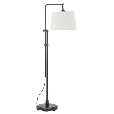 House of Troy CR700-OB Crown Point Floor Lamp with Off-White Linen Shade, Oil Rubbed Bronze 1