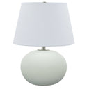 House of Troy GS700-WM Scatchard 22 Inch Table Lamp with White Linen Shade, White Matte 1