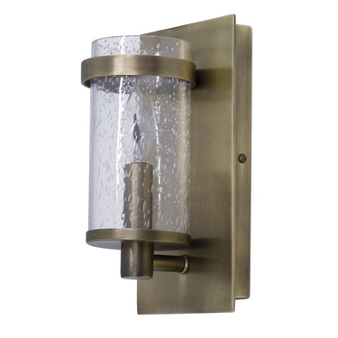 House of Troy LS206-AB Lake Shore Wall Sconce with Clear Seedy Glass, Antique Brass 1