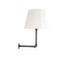 House of Troy ST675-GT Studio industrial granite wall lamp with fabric shade (pin up only) 1