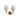 WL306-BB Double Brushed Brass Sconce with Curved Arm and White Swirl Glass 1