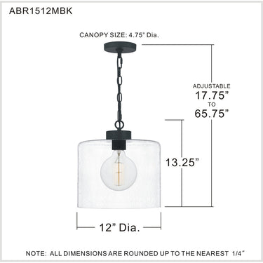 Abner 1 Light Mini Pendant 11