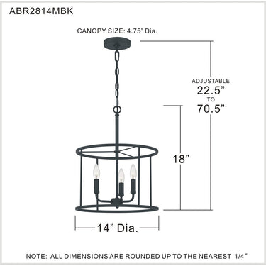 Abner 3 Light Pendant 11